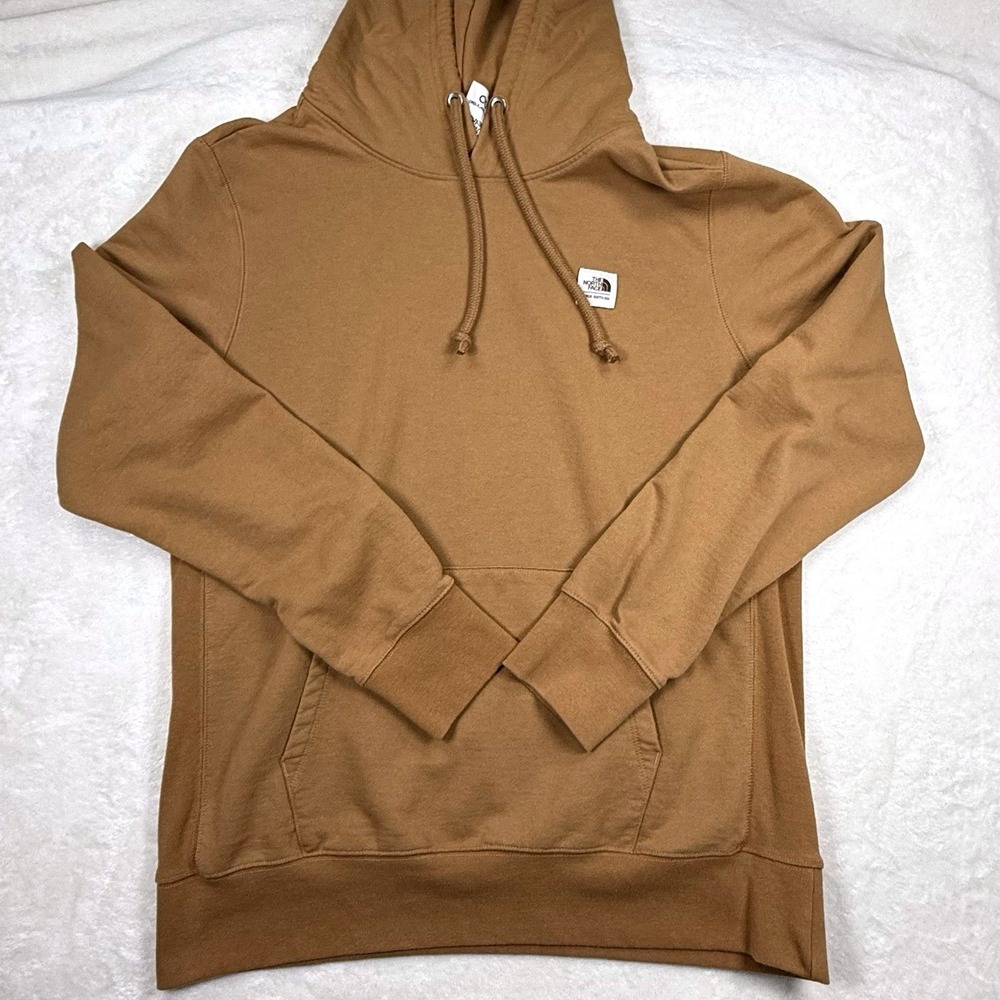 The North Face Circular Design Hoodie Men's Large Brown Pullover Sweatshirt
